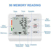 ANKOVO Blood Pressure Monitor Upper Arm Automatic Digital Blood Pressure Machine with Adjustable Cuff and Large Screen Blood Pressure Kit for Home Use